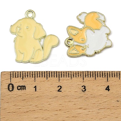 Alloy Enamel Pendants FIND-I064-04G-01-1