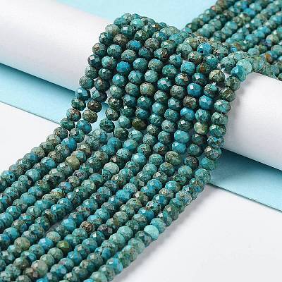 Natural Chrysocolla Beads Strands G-P514-C02-01-1