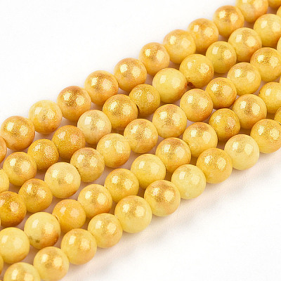Natural Mashan Jade Beads Strands G-A255-A01-04D-1