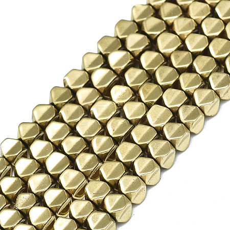 Electroplate Non-magnetic Synthetic Hematite Beads Strands X-G-S352-77-1