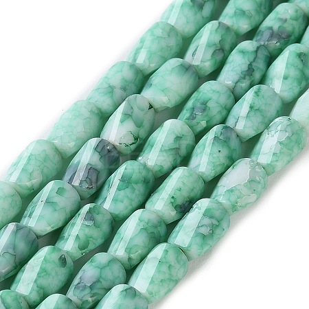Ombre Effect Dyed Glass Beads Strands GLAA-I059-01G-1