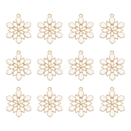 Barrel Plating Alloy Enamel Pendants ENAM-YW0002-57-1
