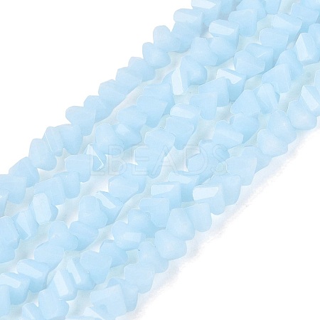 Opaque Glass Beads Strands GLAA-N019-3mm-16-1