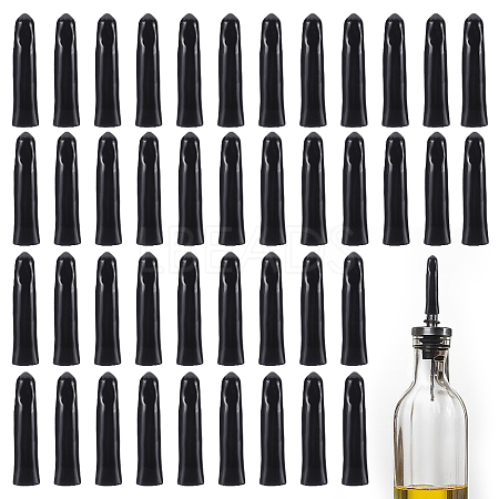 CRASPIRE 40Pcs PVC Liquor Bottle Wine Pourers Cover FIND-CP0002-01-1