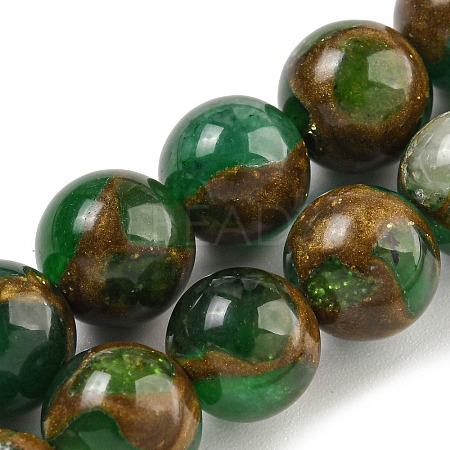 Synthetic Gold Clinquant Stone Beads Strands G-P549-A01-01D-1