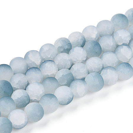 Crackle Glass Beads X1-GLAA-N009-8mm-06-1