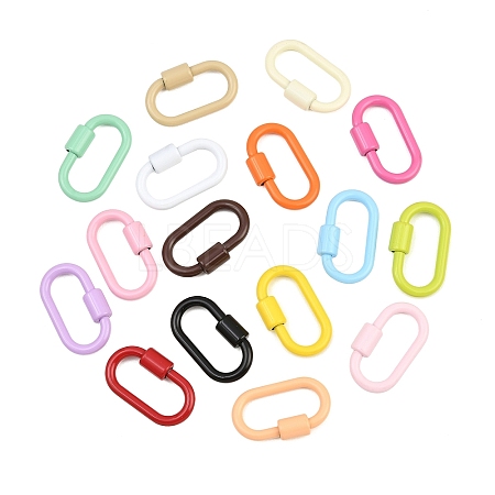 Spray Painted Alloy Locking Carabiner AL-CBAA02B-04-1