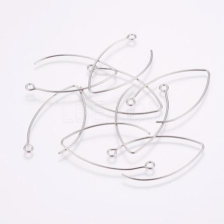 304 Stainless Steel Hook Earrings X-STAS-K148-10-1