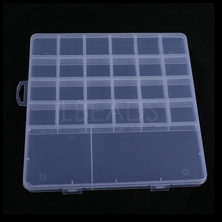 Transparent Plastic Bead Containers CON-YW0001-49B-1