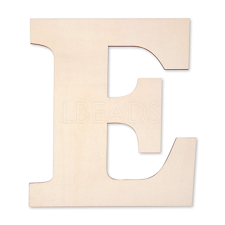 Letter Unfinished Wood Blank Cutouts DIY-ZX040-01E-1