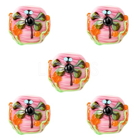 5Pcs Handmade Lampwork Beads LAMP-SZ0001-50A-1