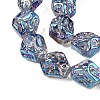 Electroplate Glass Beads Strands EGLA-N012-08U-3