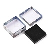 Floral Oil Painting Print Square Cardboard Jewelry Boxes CBOX-A010-01A-04-3