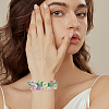 150Pcs 10 Colors Transparent Two Tone Spray Painted Glass Beads GLAA-LT0001-04E-5