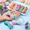8 Bags 8 Colors 3-Ply Round Cotton Twisted Cord OCOR-TA0003-82B-5