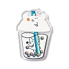 Transparent Printed Acrylic Pendants TACR-G042-01B-2