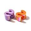 UV Plating Opaque Acrylic European Beads SACR-Z007-01S-2