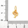 925 Sterling Silver Letter Charms with Jump Rings STER-R008-01G-P-3