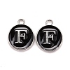 Platinum Plated Alloy Charms ENAM-S118-02F-P-1