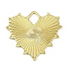 Textured Brass Pendants KK-M322-19G-1