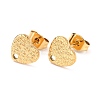Ion Plating(IP) 304 Stainless Steel Stud Earring Findings STAS-I183-08A-G-2