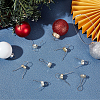 200Pcs 2 Colors Aluminum Round Ornament Cap FIND-AR0004-87B-3