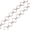 304 Stainless Steel Rhombus & Sun Link Chain CHS-F017-09P-2