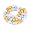 Electroplate Glass Beads Strands EGLA-N019-10mm-02-2