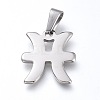 Non-Tarnish 304 Stainless Steel Pendants STAS-L210-06B-P-01-1