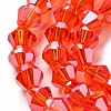 Transparent Electroplate Glass Beads Strands EGLA-A039-T2mm-A14-3