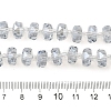 Transparent Electroplate Glass Beads Strands X-EGLA-P062-01A-PL01-4