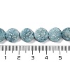 Electroplated Natural Druzy Agate Beads Strands G-M433-01I-5