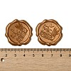 Cat Shape with Book Adhesive Wax Seal Stickers DIY-XCP0002-97B-3