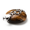 Natural Tiger Eye Pendants G-D473-04P-01-3