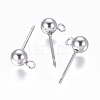 Non-Tarnish 304 Stainless Steel Ear Stud Components STAS-I120-16C-P-1