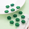 Transparent Frosted Acrylic Bead Caps MACR-S371-04A-735-6