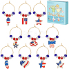 Alloy Enamel Wine Glass Charms AJEW-SC0002-14-1