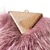 Defective Closeout Sale: Oxidized)Faux Mink Fur Tassel Pendant Decorations FIND-XCP0001-10-3