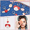 Valentine's Day Alloy Enamel Pendant Stitch Markers HJEW-AB00290-4