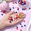 600Pcs 3 Colors Opaque Plastic Beads KY-FS0001-39-8