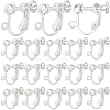 SUNNYCLUE 40Pcs Brass Screw Clip Earring Converter KK-SC0004-68S-1