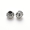 Tibetan Style Alloy European Beads TIBE-N006-76AS-LF-2