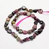 Natural Multicolor Tourmaline Bead Strands G-L459-09-2