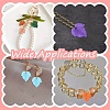 360Pcs 11 Colors Autumn Theme Transparent Frosted Acrylic Pendants MACR-YW0004-03-6