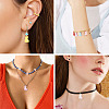 40Pcs 10 Styles Spray Printed Alloy Pendants FIND-TA0002-38-8