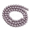 Electroplated Shell Pearl Beads Strands BSHE-G041-6mm-02-2