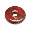 Donut/Pi Disc Natural Gemstone Pendants G-L234-40mm-03-2