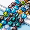 Handmade Silver Foil Glass Beads Strands SL109-5