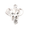 Tibetan Style Alloy Elephant Pendants TIBEP-1478-AS-LF-1