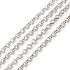 Anti-Tarnish Rhodium Plated 925 Sterling Silver Rolo Chains STER-F052-05P-1